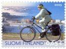 Finland 2005 - City of Oulu, 400th anniv. 2/2 - Cyclist