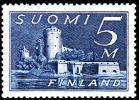 Finland 1944 - Castle in Savonlinna - Definitive stamps m30 type b