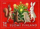 Finland 2008 - Christmas stamp 2/2 - Dancing around the Christmas Tree