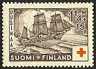 Suomi 1937 - Punainen Risti 1937 1/3 - 1 1/4+15p Uusimaa-luokan alus Thornborg