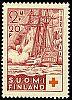 Finland 1937 - Red Cross 1937 2/3 - 2mk + 20p Turunmaa-class sail frigate Lodbrok