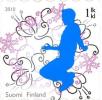 Suomi 2010 - Onnenhyppy 4/5 - sininen Suomi 2010 - Onnenhyppy 4/5 - sininen