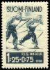 Finland 1938 - Ski championships 1/3 - 1,25mk + 0,75mk Ski Relay Race