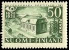 Suomi 1938 - Posti 300 vuotta 1/4 - 50p Ahvenkosken postikonttori