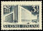 Finland 1938 - 300th anniv. of the Fi Postal System 4/4 - 3 1/2mk Helsinki post office