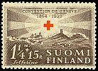 Finland 1939 - Red Cross 1939 2/4 - 1 1/4mk + 15p Battlefield at Solferino brwn