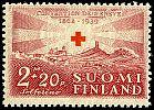 Suomi 1939 - Punainen Risti 1939 3/4 - 2mk + 20p Solferinon taistelukenttä karm. Suomi 1939 - Punainen Risti 1939 3/4 - 2mk + 20p Solferinon taistelukenttä karm.