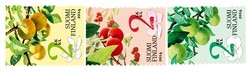 Garden fruits - strip of three (3) FDC