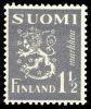 Suomi 1940 - Leijonamalli m30 1½mk hopean harmaa Suomi 1940 - Leijonamalli m30 1½mk hopean harmaa