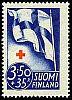 Suomi 1941 - Punainen Risti 1941 4/4 - 3,50mk+35p Suomen lippu Suomi 1941 - Punainen Risti 1941 4/4 - 3,50mk+35p Suomen lippu
