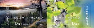 Finland 2016 - Visiting card from Finland, Finnish nature (pair) FDC Finland 2016 - Visiting card from Finland, Finnish nature (pair) FDC