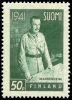 Suomi 1941 - Sotamarsalkka C. G. E. Mannerheim 1/6 50 p, W1, 19mm Suomi 1941 - Sotamarsalkka C. G. E. Mannerheim 1/6 50 p, W1, 19mm