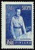 Finland 1941 - Field Marshal C. G. E. Mannerheim 5/6 3,50 mk, wm x (W1), 19mm