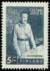 Finland 1941 - Field Marshal C. G. E. Mannerheim 6/6 5 mk, wm x (W1), 19mm