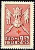 Finland 1942 - Red Cross 1942 3/5 - 2,75mk + 25p Coat of Arms: Varsinais-Suomi