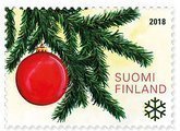 Suomi 2018 - Joulupostimerkki 2018 - Kuusenoksa Suomi 2018 - Joulupostimerkki 2018 - Kuusenoksa