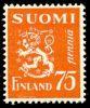 Suomi 1942 - Leijonamalli m30 75p oranssi Suomi 1942 - Leijonamalli m30 75p oranssi