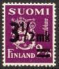 Suomi 1943 - Leijonamalli m30 3 1/2mk/2,75mk lila, lisäpainama FDC