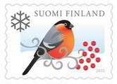 Suomi 2021 - Joulupostimerkki 2021 - Punarinta Suomi 2021 - Joulupostimerkki 2021 - Punarinta