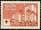 Suomi 1944 - Punainen Risti 1944 3/4 - 3,50mk + 75p Punaisen Ristin sairaala