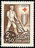 Suomi 1945 - Punainen Risti 1945 2/4 - 2mk + 50p Pellon auraaja Suomi 1945 - Punainen Risti 1945 2/4 - 2mk + 50p Pellon auraaja