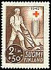 Finland 1945 - Red Cross 1945 2/4 - 2mk + 50p Farmer plowing