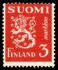 Suomi 1945 - Leijonamalli m30 3mk punainen Suomi 1945 - Leijonamalli m30 3mk punainen