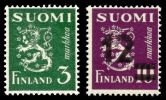 Finland 1948 - Coat of arms lion type m30 3mk & 12/10 mk FDC