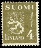 Suomi 1945 - Leijonamalli m30 4mk oliivin vihreä Suomi 1945 - Leijonamalli m30 4mk oliivin vihreä