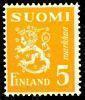 Suomi 1946 - Leijonamalli m30 5mk keltainen Suomi 1946 - Leijonamalli m30 5mk keltainen