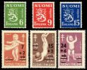 Suomi 1948 - Leijonamalli m30 6mk, 9mk & 15mk + Tub FDC