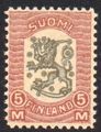 Suomi 1918 - Vaasan malli 5 mk violetti/musta