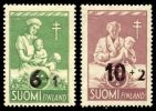 Finland 1947 - Anti tuberculosis 1947 overprints FDC