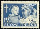 Suomi 1947 - Tuberkuloosi 1947 4/5 - 12+3mk sininen