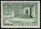 Finland 1948 - Bicentary of Suomelinna (Viapori) fortress FDC