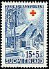 Finland 1949 - Red Cross 1949 3/4 - 15mk + 5mk Smoke sauna