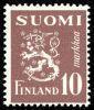 Suomi 1950 - Leijonamalli m30 10mk rusk. violetti