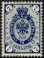 Suomi 1891 - Rengasmerkit 1891 - 7kop sininen Suomi 1891 - Rengasmerkit 1891 - 7kop sininen