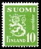 Suomi 1952 - Leijonamalli m30 10 mk vihreä Suomi 1952 - Leijonamalli m30 10 mk vihreä