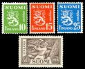 Finland 1952 - Coat of arms lion type m30 10 & 15 & 25mk & 40mk woodcutter FDC