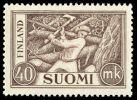 Suomi 1952 - Puunkaataja 40mk Suomi 1952 - Puunkaataja 40mk