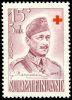 Suomi 1952 - Punainen Risti 1952 2/3 - 15+3mk C. G. E. Mannerheim, punalila Suomi 1952 - Punainen Risti 1952 2/3 - 15+3mk C. G. E. Mannerheim, punalila