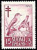 Suomi 1952 - Tuberkuloosi 1952 2/3 - 15mk + 3mk Harmaasieppo