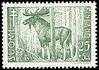 Finland 1953 - Anti tuberculosis 1953 3/3 - 25mk + 5mk Moose