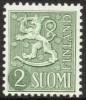 Suomi 1955 - Leijonamalli m54 2mk tummanvihreä Suomi 1955 - Leijonamalli m54 2mk tummanvihreä