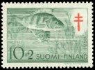 Suomi 1955 - Tuberkuloosi 1955 1/3 - 10mk + 2mk Ahven