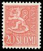 Finland 1956 - Coat of arms lion type m54 20mk red