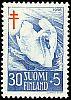 Finland 1956 - Anti tuberculosis 1956 3/3 - 30mk + 5mk Mute Swan