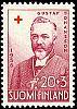 Finland 1956 - Red Cross 1956 3/4 - 20mk + 3mk Johansson, Gustav