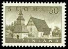 Finland 1957 - Church at Lammi 50mk